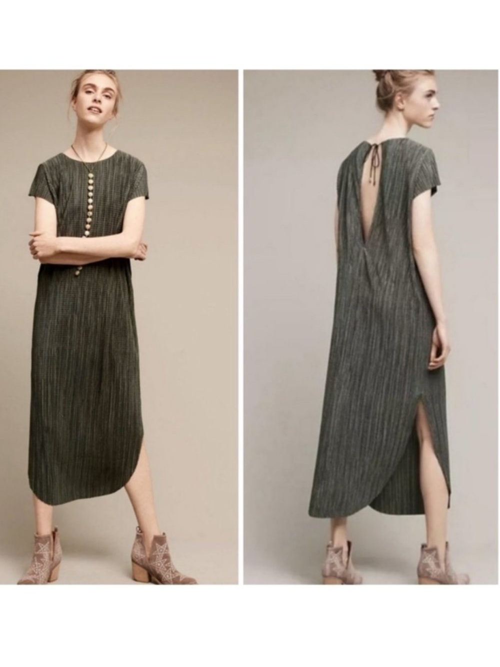 Anthropologie Sabina Musayev Renaissance Textured Midi Dress